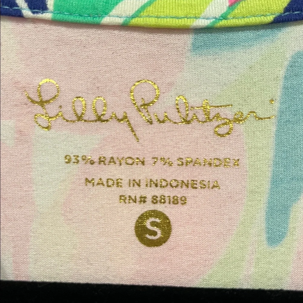 Lilly Pulitzer Multicolor Tropical Top - Picture 2 of 2